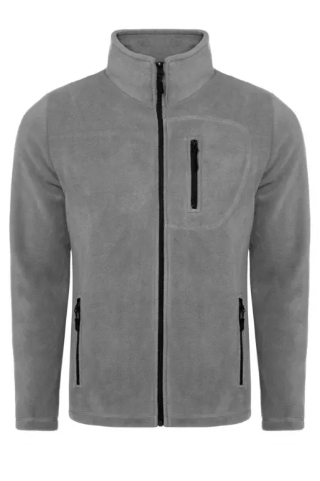 Veste polaire tactique d'extérieur pour homme Genius Store, fermeture éclair intégrale et 3 poches, modèle POLAR-GNS