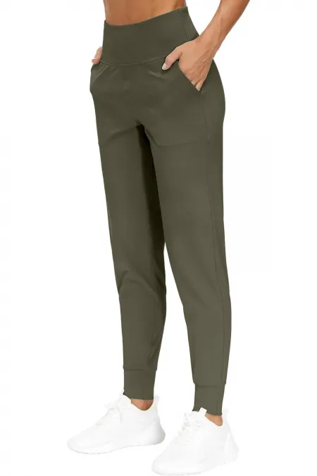 Pantalon de jogging léger pour femme, taille haute, idéal pour le yoga, la course et l'entraînement.