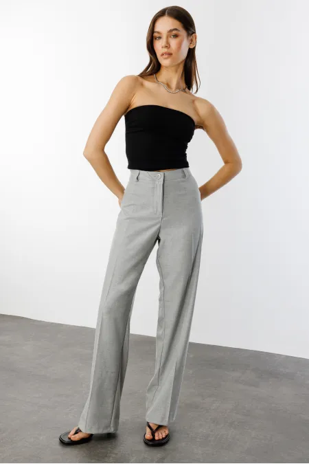 Kadın Yüksek Bel Wide Leg Kumaş Pantolon PANTOLON-004