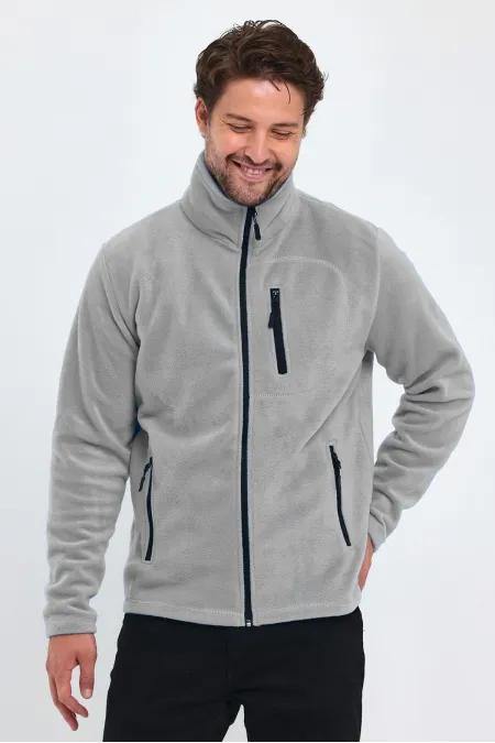 Men's Full Zip 3-Pocket Outdoor Fleece Jacket Tactical Fleece POLAR-GNS