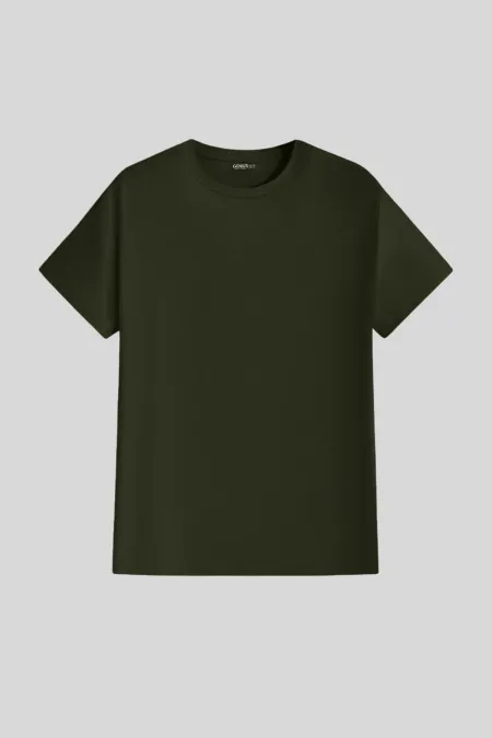 Men's T-shirt, Standard Fit, Basic Crew Neck T-shirt, BASIC-NO MODEL1