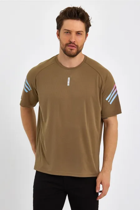 Store Men's Sports T-Shirt Printed Fitness, Workout Fit T-shirt