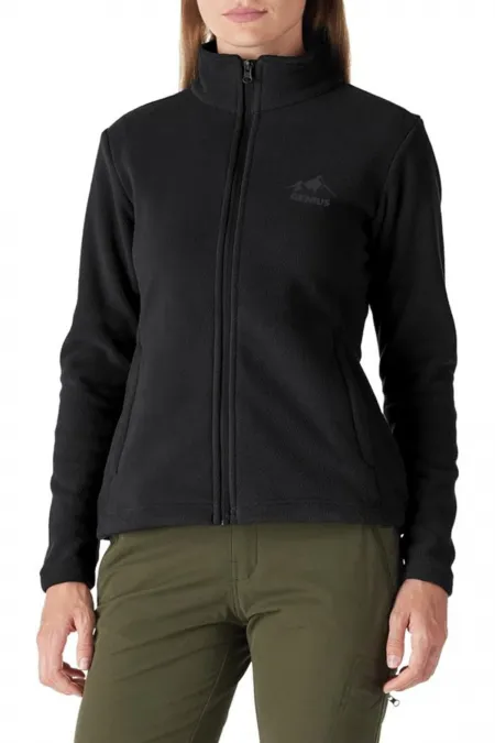 Women's Full-Zip Thick Outdoor Fleece Jacket - COLORFUL-FULL