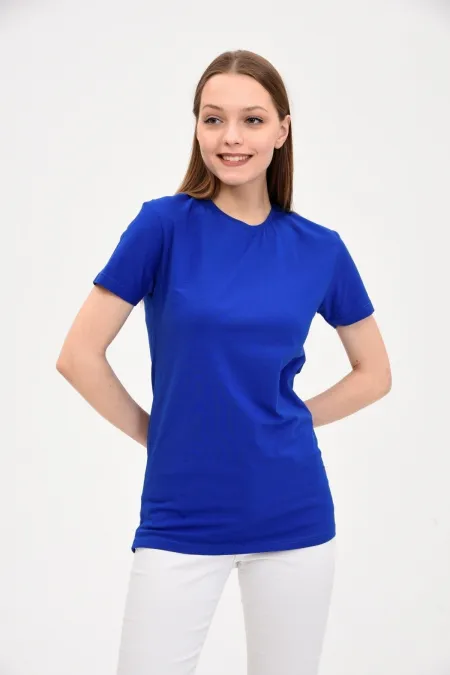 Women's Crew Neck Basic T-Shirt Navy Blue