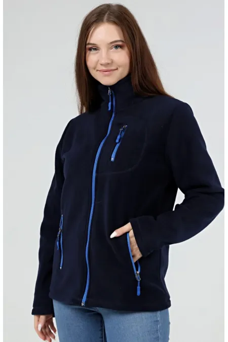 Store Women's Full Zip Outdoor 3-Pocket Sport Fleece Jacket KDN-PLR17