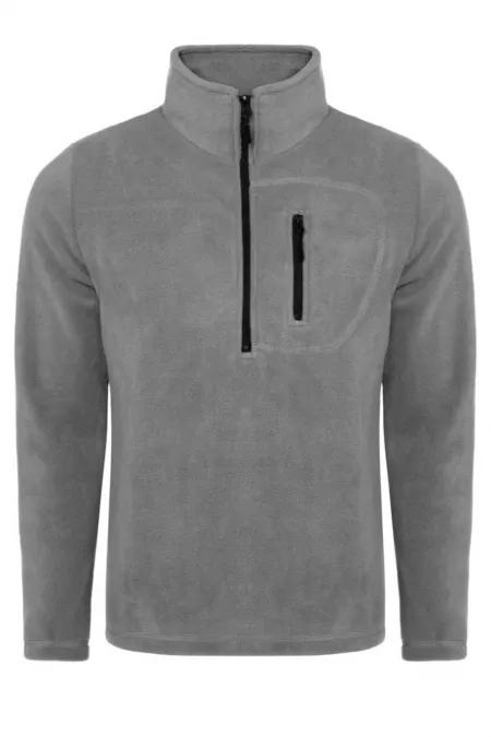 Veste polaire tactique colorée à demi-zip pour homme avec poches