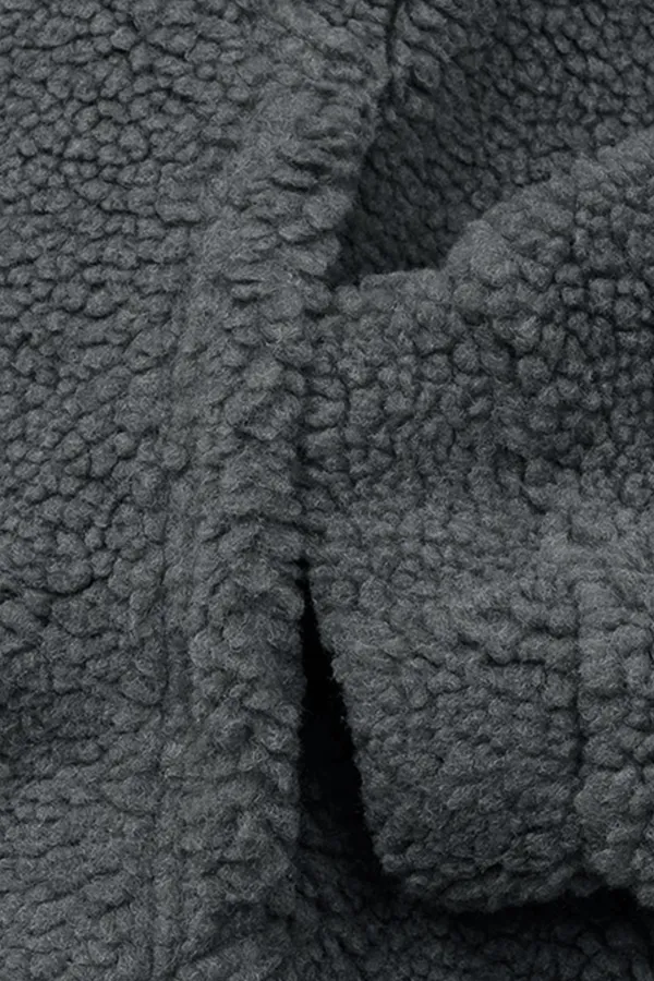 Sweat à capuche en polaire sherpa doublé en peau d'agneau pour homme Genius Store SHERPA-KAP