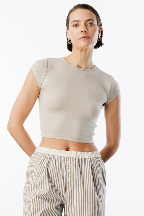 Women's Short-Sleeved Crop T-shirt CROP-T-SHIRT