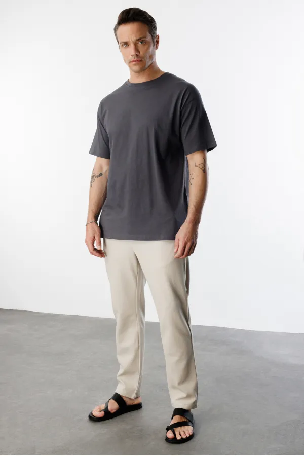 Erkek Oversize Fit %100 Organik Pamuk Bisiklet Yaka Tişört OVERSIZE-ERKEK-T-SHIRT