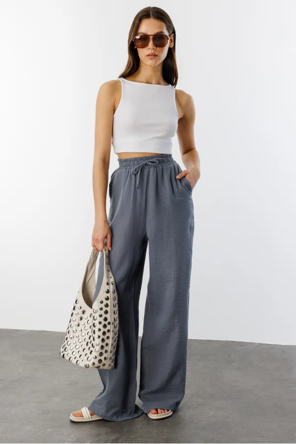 Müslin Palazzo Kadın Pantolon MÜSLİN-PANTOLON