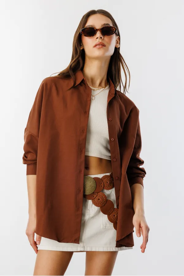 Oversize Basic Women's Shirt WOMEN-BASIC-SHIRT