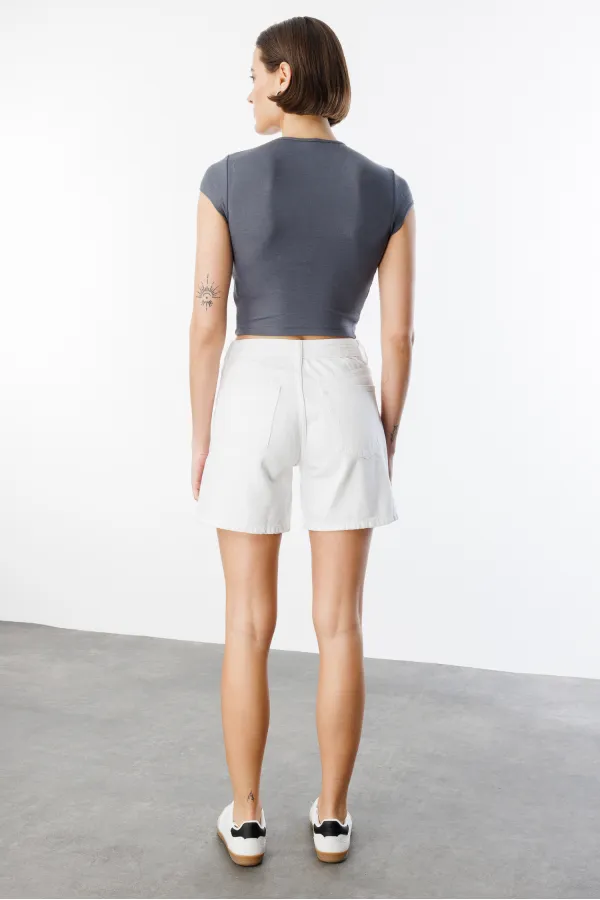 Women's Short-Sleeved Crop T-shirt CROP-T-SHIRT