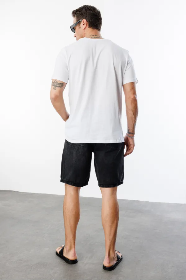 Men's T-shirt, Standard Fit, Basic Crew Neck T-shirt, BASIC-NO MODEL1