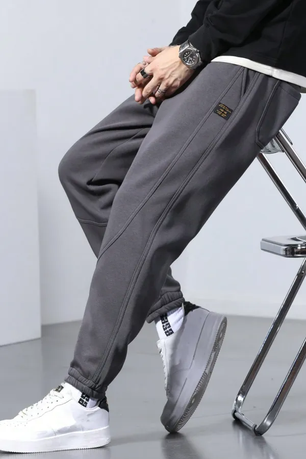 Genıus Store Erkek Eşofman İçi Polarlı Bağcıklı Bel Jogger Spor Eşofman Altı SPOR-ESF001