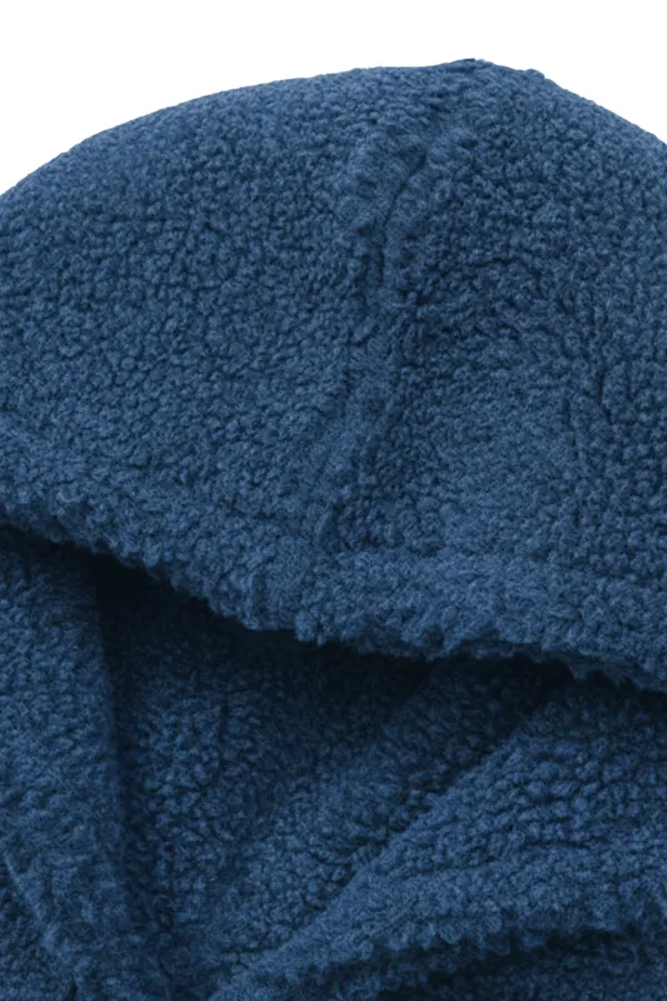 Sweat à capuche en polaire sherpa doublé en peau d'agneau pour homme Genius Store SHERPA-KAP