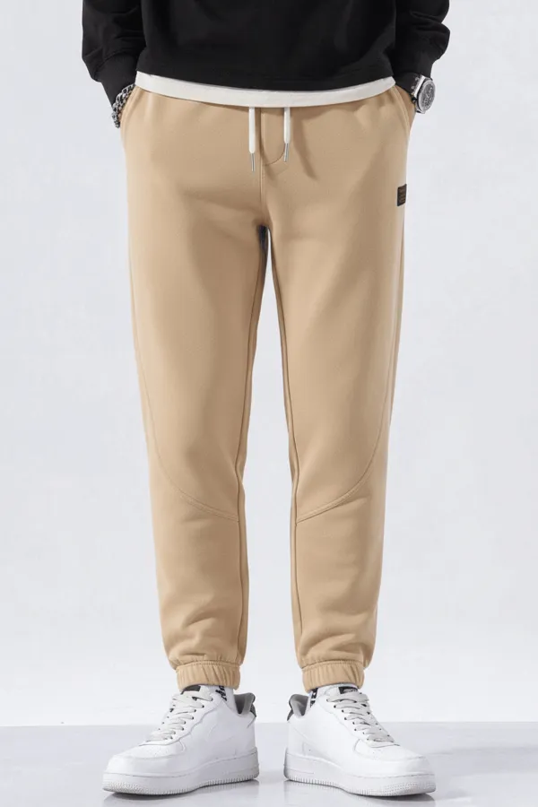 Genıus Store Erkek Eşofman İçi Polarlı Bağcıklı Bel Jogger Spor Eşofman Altı SPOR-ESF001