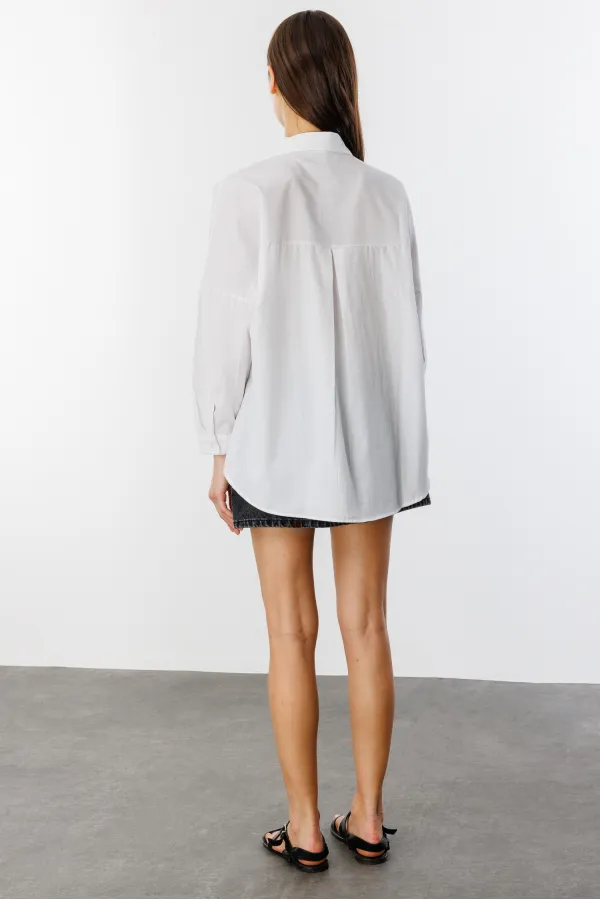 Oversize Basic Women's Shirt WOMEN-BASIC-SHIRT