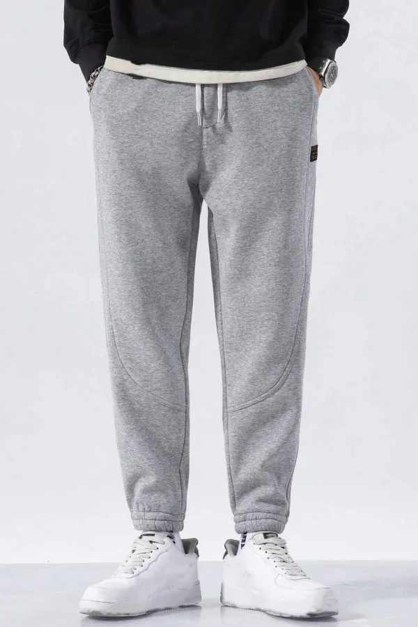 Genıus Store Erkek Eşofman İçi Polarlı Bağcıklı Bel Jogger Spor Eşofman Altı SPOR-ESF001