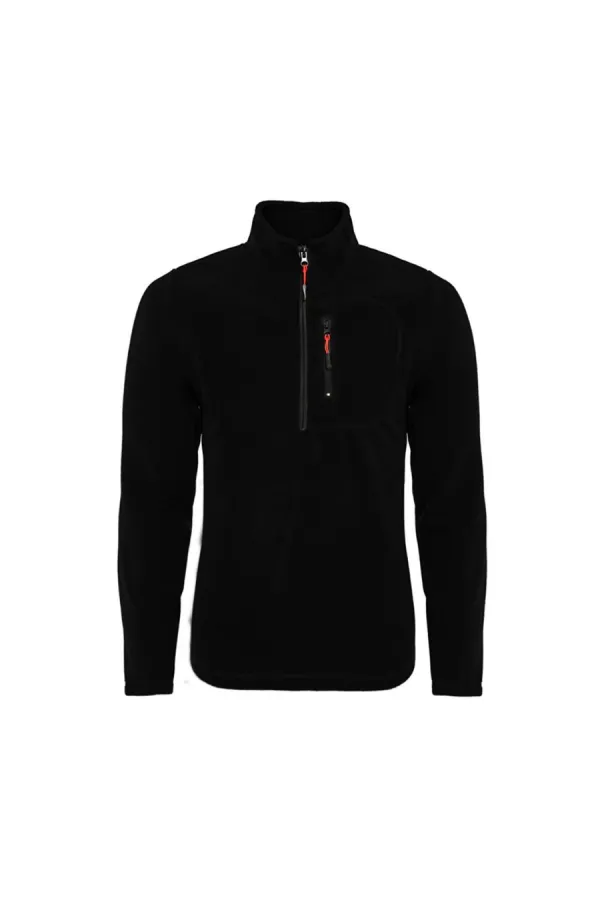 Veste polaire tactique colorée à demi-zip pour homme avec poches