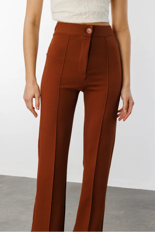 Kadın Yüksek Bel Toparlayıcı Ispanyol Paça Palazzo Pantolon PANTOLON-003