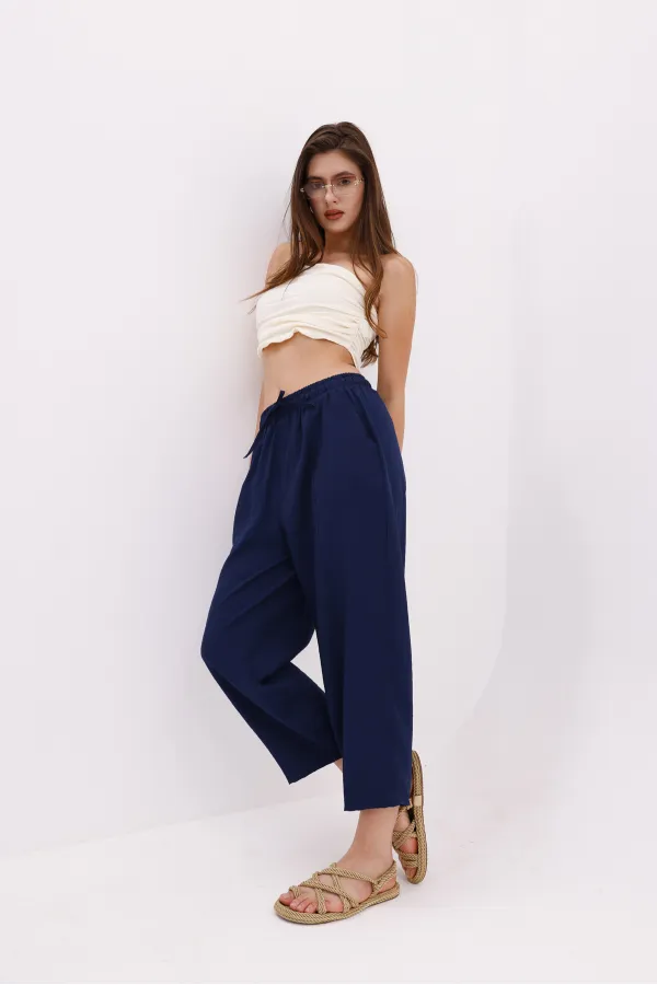 Women's Harem Pants with Pockets, Ayrobin Harem Pants, Adjustable Elastic Waistband, WOMEN'S SHALBAR