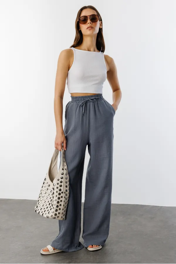 Müslin Palazzo Kadın Pantolon MÜSLİN-PANTOLON