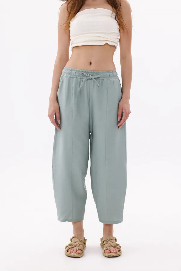 Women's Harem Pants with Pockets, Ayrobin Harem Pants, Adjustable Elastic Waistband, WOMEN'S SHALBAR