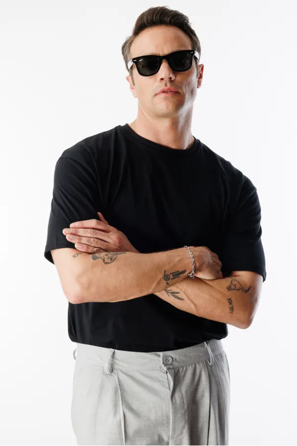 Erkek Oversize Fit %100 Organik Pamuk Bisiklet Yaka Tişört OVERSIZE-ERKEK-T-SHIRT