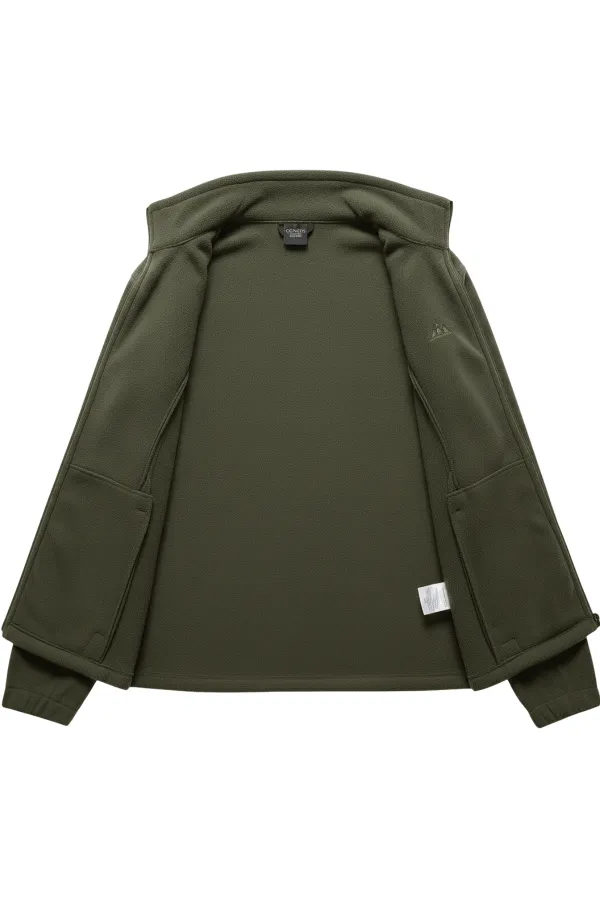 Unisex Full Zip Outdoor Fleece Jacket Tactical Fleece Women's/Men's Fleece Colorful-Full