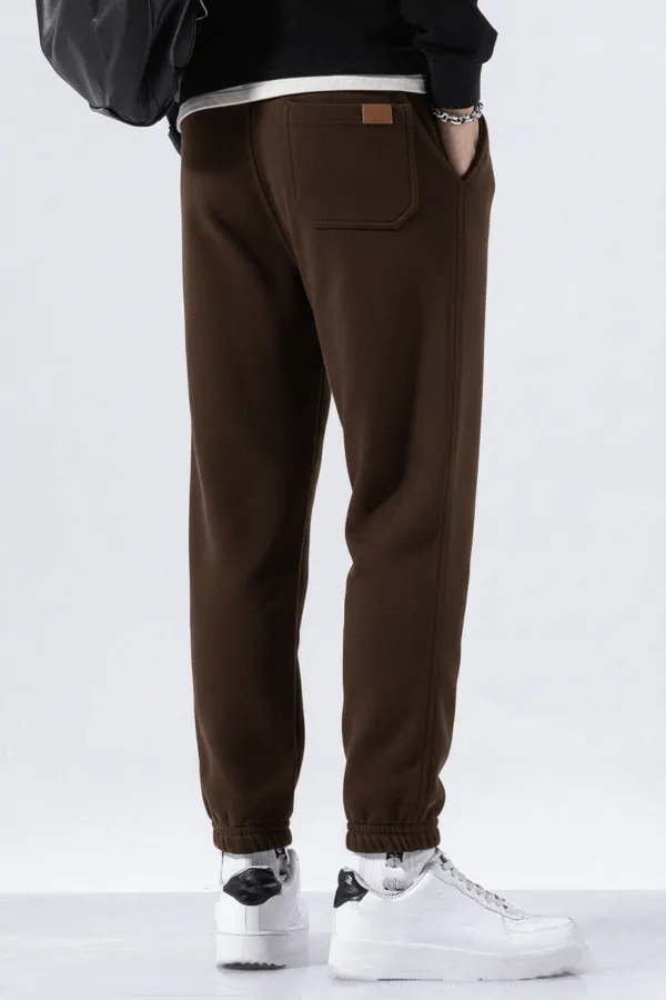 Genıus Store Erkek Eşofman İçi Polarlı Bağcıklı Bel Jogger Spor Eşofman Altı SPOR-ESF001