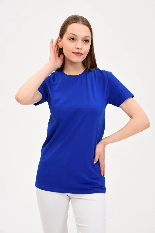 Women's Crew Neck Basic T-Shirt Navy Blue