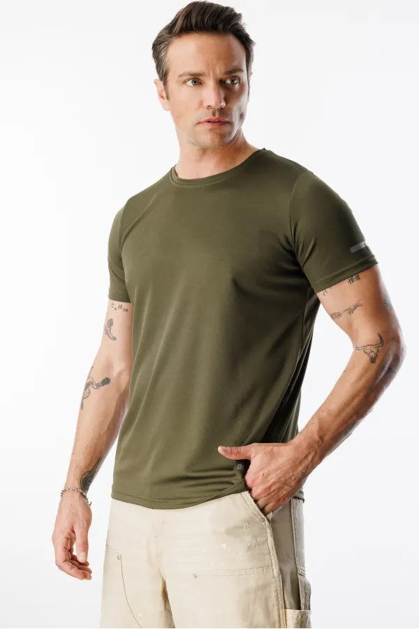 Men's Moisture-Wicking, Quick-Drying Athletic Technical Performance Sports T-shirt DRIFIT-KISAKOLNEW