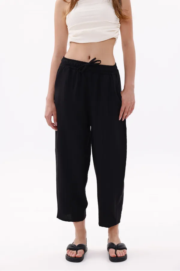 Women's Harem Pants with Pockets, Ayrobin Harem Pants, Adjustable Elastic Waistband, WOMEN'S SHALBAR