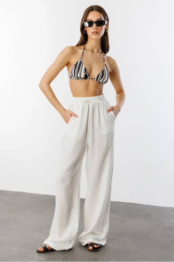 Müslin Palazzo Kadın Pantolon MÜSLİN-PANTOLON