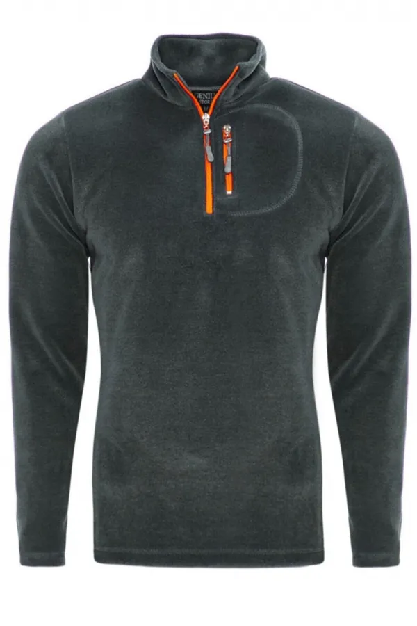 Store Men's Colorful Half-Zip Tactical Fleece with Pockets