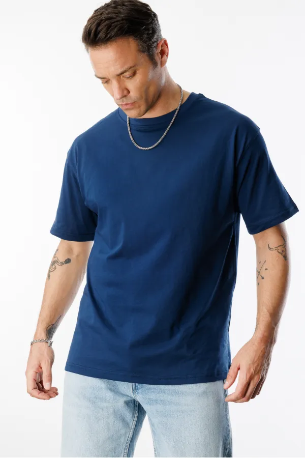 Erkek Oversize Fit %100 Organik Pamuk Bisiklet Yaka Tişört OVERSIZE-ERKEK-T-SHIRT