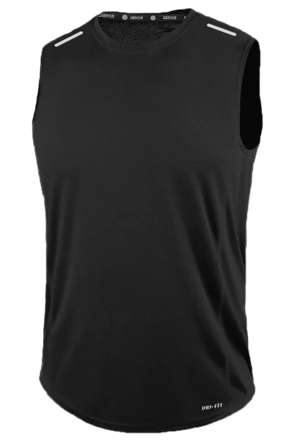 Men's Moisture-Wicking, Quick-Drying Athletic Technical Performance Sleeveless T-shirt DRIFIT-SIFIRKOL