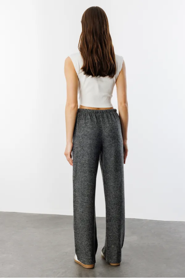 Soft Loose Knit Women's Trousers KNITTED-TROUSERS