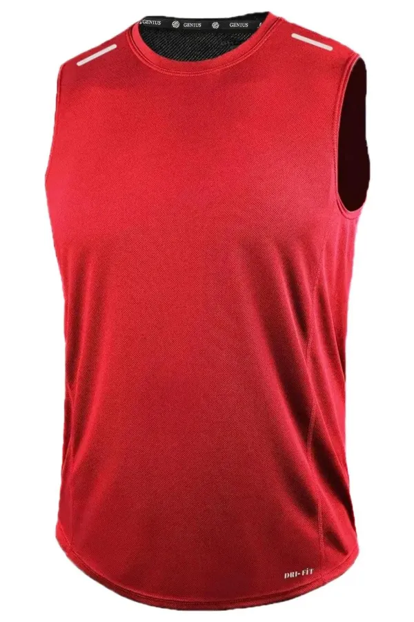 Men's Moisture-Wicking, Quick-Drying Athletic Technical Performance Sleeveless T-shirt DRIFIT-SIFIRKOL