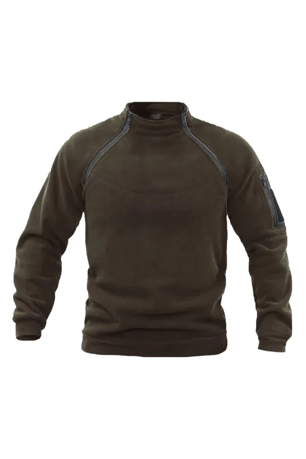 Store Erkek Polar Outdoor Fermuarlı Kombat Tactical Cepli Polar