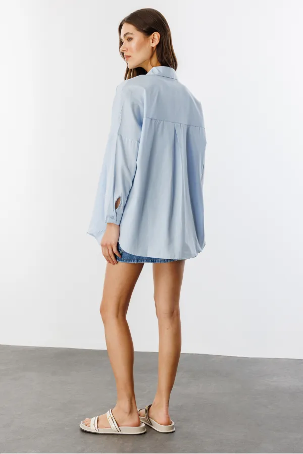 Oversize Basic Women's Shirt WOMEN-BASIC-SHIRT