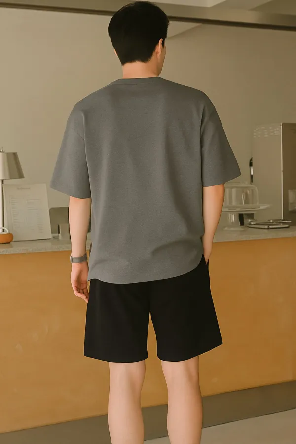 Erkek Tişört Baskılı Oversize T-shirt Pamuklu Tişört NATURE-OVERSİZE