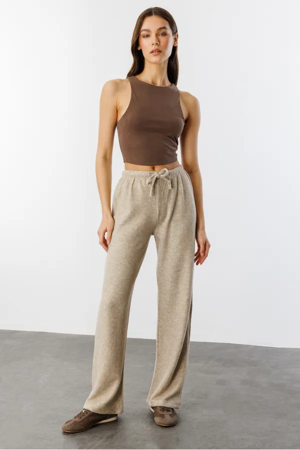 Soft Loose Knit Women's Trousers KNITTED-TROUSERS