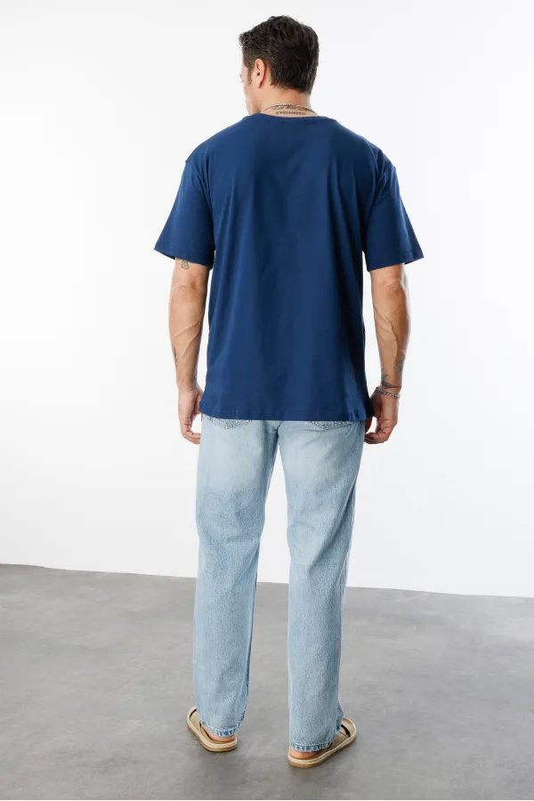 Erkek Oversize Fit %100 Organik Pamuk Bisiklet Yaka Tişört OVERSIZE-ERKEK-T-SHIRT