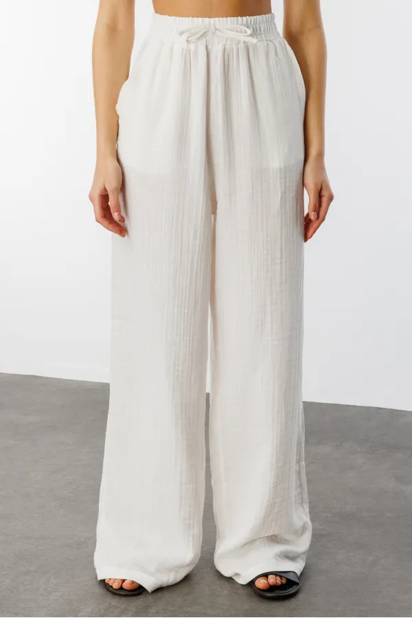 Müslin Palazzo Kadın Pantolon MÜSLİN-PANTOLON