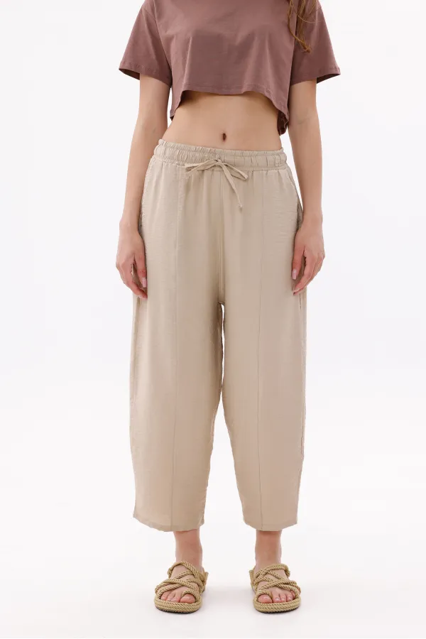 Women's Harem Pants with Pockets, Ayrobin Harem Pants, Adjustable Elastic Waistband, WOMEN'S SHALBAR
