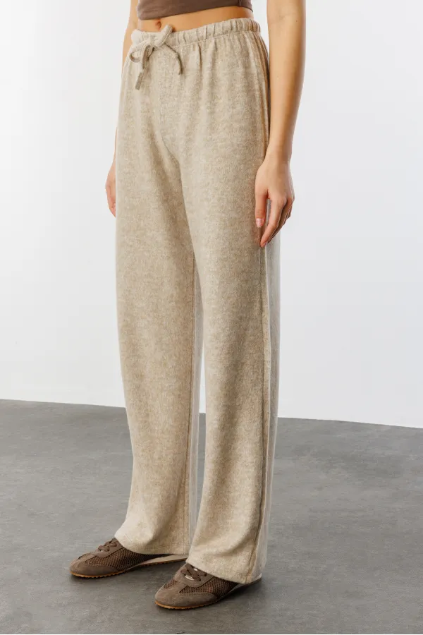 Soft Loose Knit Women's Trousers KNITTED-TROUSERS