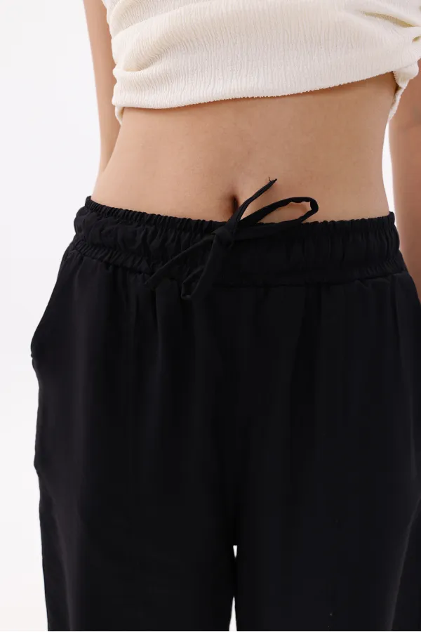 Women's Harem Pants with Pockets, Ayrobin Harem Pants, Adjustable Elastic Waistband, WOMEN'S SHALBAR