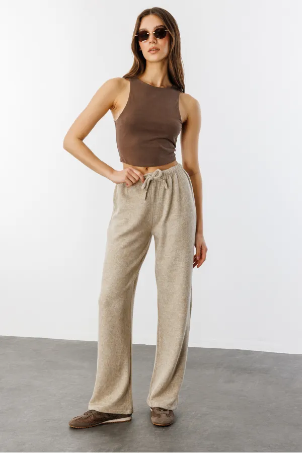 Soft Loose Knit Women's Trousers KNITTED-TROUSERS