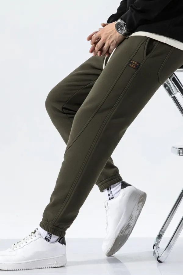 Genıus Store Erkek Eşofman İçi Polarlı Bağcıklı Bel Jogger Spor Eşofman Altı SPOR-ESF001